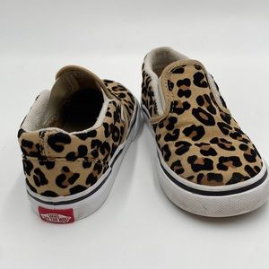 Classic Slip On Toddler Leopard Vans size 9